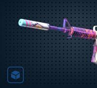 【平台担保 steam平台-CS2装备皮肤交易】M4A1消音版 | 蒸汽波 (略有磨损)【自动发货 0秒入库】